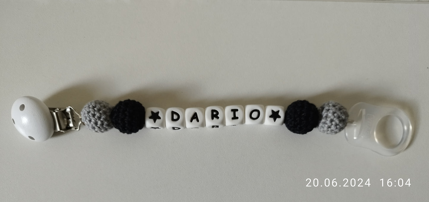 Schnullerkette mit Namen