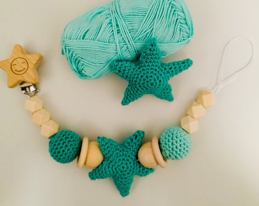 Schnullerkette "Stern"